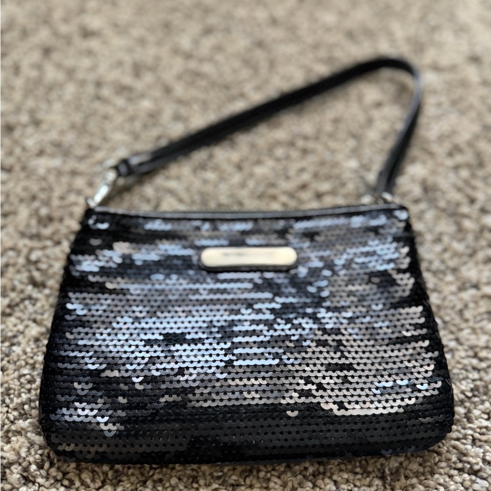 Michael Kors Black Sequin Clutch
